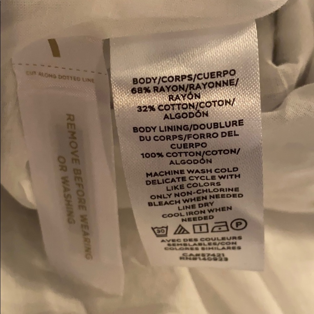 White and navy striped midi skirt - Picture 5 of 5